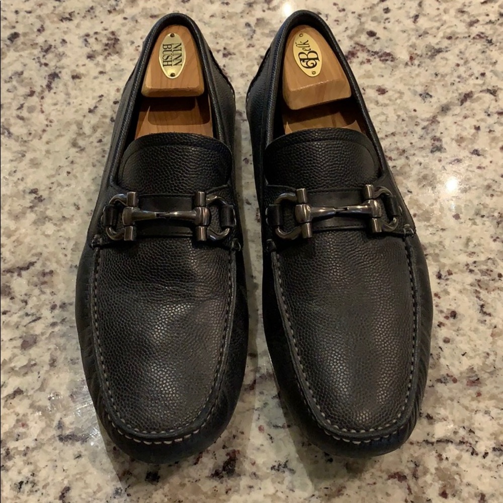 Salvatore Ferragamo Parigi leather10 1/2 EE DRIVER